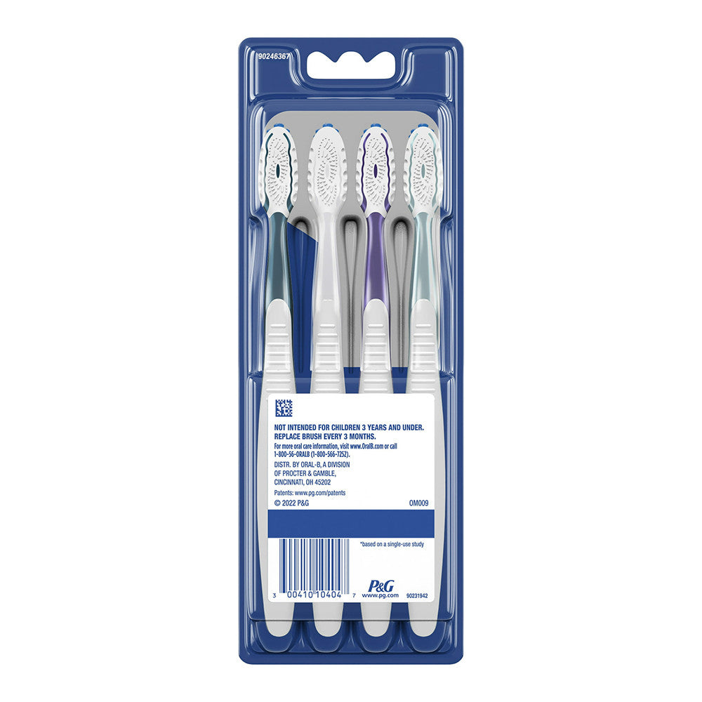 Oral-B CrossAction All In One Toothbrushes Deep Plaque Removal Soft, 4 Ct